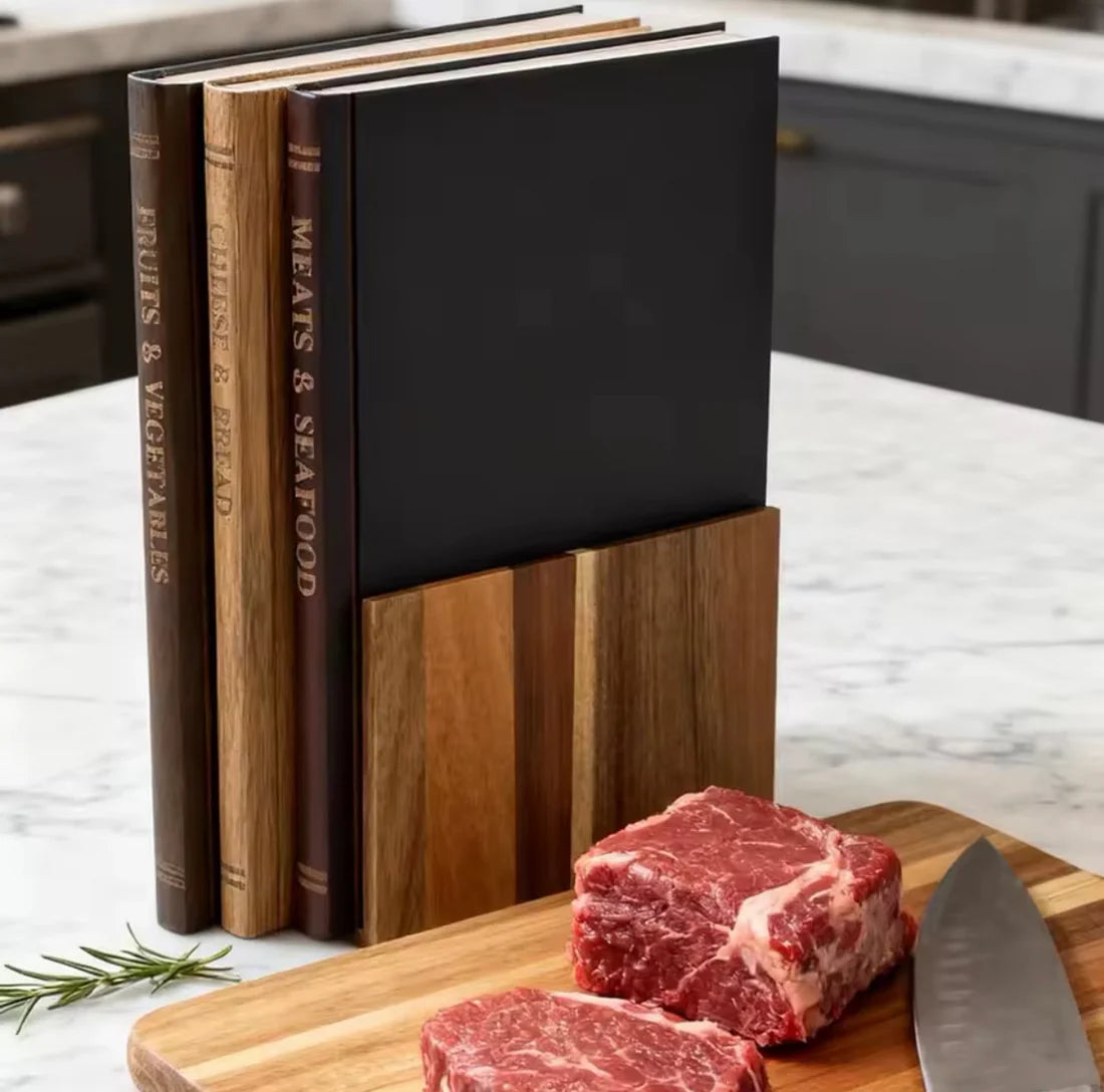 BookBoard™ 3 Piece Book Shaped Cutting board