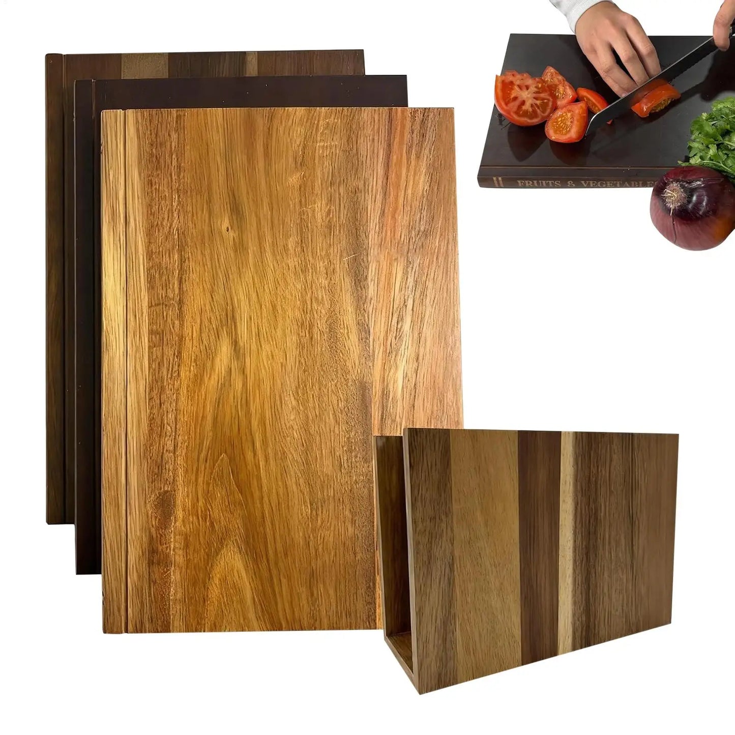 BookBoard™ 3 Piece Book Shaped Cutting board